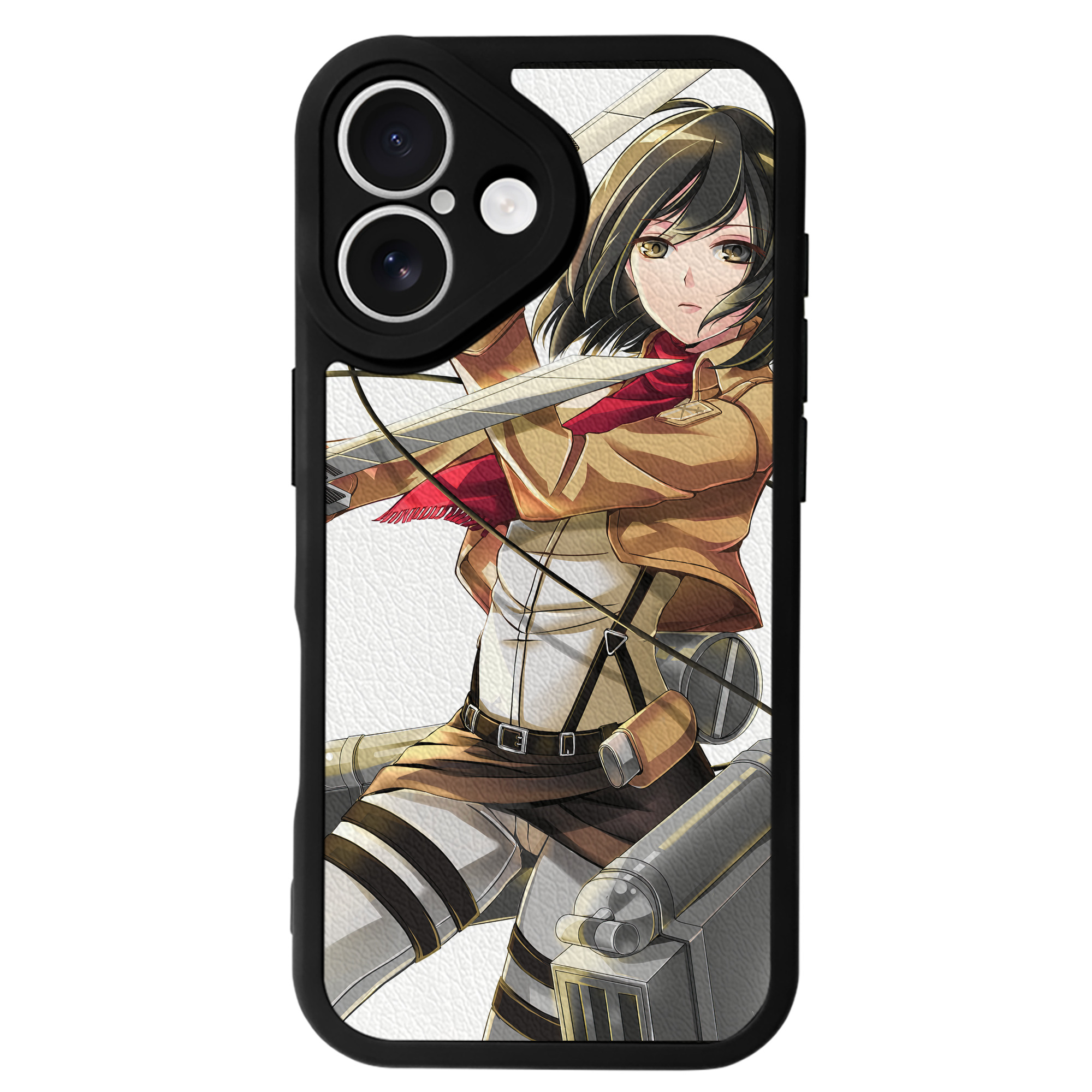（画像用） 進撃の巨人 Attack on Titan 【iPhone 16シリーズ対応】シリコンスマホケース（レザー調） 材質：シリコン